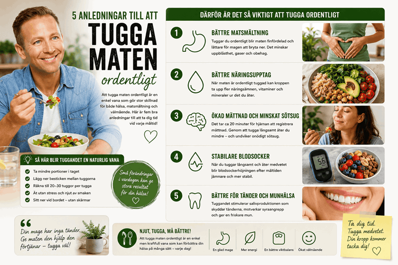 Man som äter sin sallad.